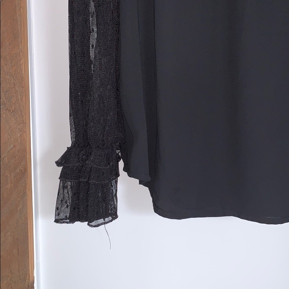 Loft Blouse with sheer panel and sleeves - Picture 2 of 7